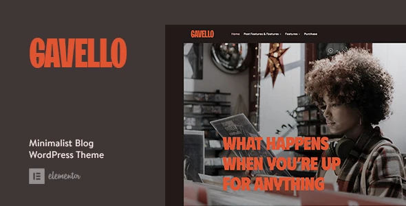 Gavello – Captivating Minimalist Blog WordPress Theme